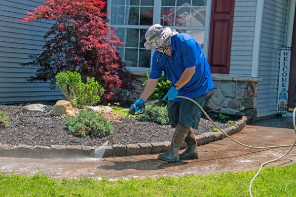 Brick Walkway Cleaning in Leland