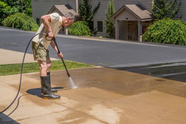 Concrete Dirt Removal in Leland