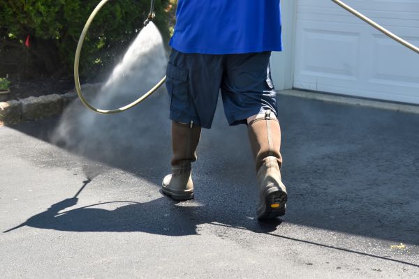 Asphalt Powerwashing in Leland
