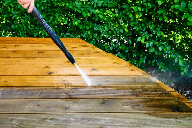Deck Cleaning with Power Washers